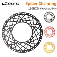 Litepro Spider Web Chainring Crankset 130 BCD Folding Bike for Brompton BMX Single Speed Chain Wheel AL7075 130bcd Tooth 53T 56T 58T