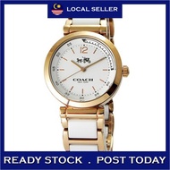 [100% Original & Free Bracelet] Coach Women's 1941 Sport Ceramic Women Ladies Watch Jam Tangan Wanit