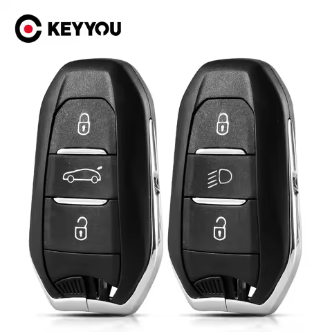 KEYYOU Smart Remote Car Key Shell Case Cover 3 Buttons Replacement For Peugeot 308 508 For Citroen C