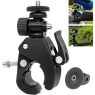 Camera Super Clamp 1/4"- 20 Threaded Head for Insta360 X 4/X3/Insta360 ACE Pro/GO 3/ONE X2/RS/DJI ACTION 4/Pocket 3/GOPRO Bike, Microphone Stands, Music Stands,Tripod, Motorcycle
