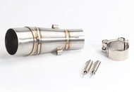 Mienaoye6247443สำหรับ Z250คาวาซากิ Z300 250R 250 300นินจาท่อไอเสียรถจักรยานยนต์การเชื่อมต่อกลางท่อไอ