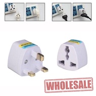 Universal 3 Pin Plug Adaptor 2 Pin US EU Multi Pin To 3 Pin UK International Adapter