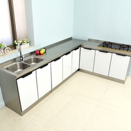 Stainless Steel Overall Cabinet Simple Stove Cabinet Household Kitchen Sink Cabinet Cupboard Economi