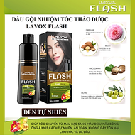 Dầu Gội Nhuộm Đen Tóc, Phủ Bạc Thảo Dược LAVOX FLASH 190ml - Đen Tự Nhiên - P01