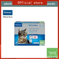 Virbac เอฟฟิโปร ดูโอ้ [Effipro® Duo Spot-on S (1-6 kgs) - 4 tubes /0.5 ml each] ผลิตภัณฑ์กำจัดหมัด ช