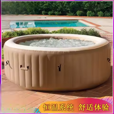 Jacuzzi Portable 4-6 People Swimming Pool Bathtub Filled Swimming Pool Inflatable Bathtub