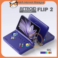 【MSIA STOCK】Konsole Permainan Retroid Pocket Flip 2 Gaming Handheld Console Snapdragon SD865 Android