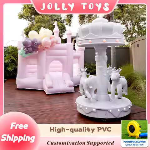 Luxury Kids Carousel Ride Electric Merry Go Round Horse Carousel for Birthday Party Event Rental Equ