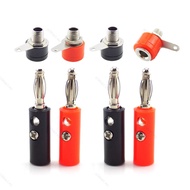 4mm Banana Plug+Socket Connectors For Speaker Wire Pin DIY Tester Instrument Terminal  MY28B2