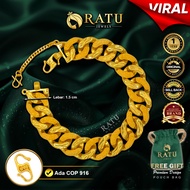 Rantai Tangan (29.82g) Emas RATU Gelang Coco Queen Daily Wear Plated Bangles/Bracelets Jewelry (18RJ