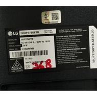 LG 50UP7750PTB, power supply, mainboard, lvds, wifi module, sensor, cables and speakers.