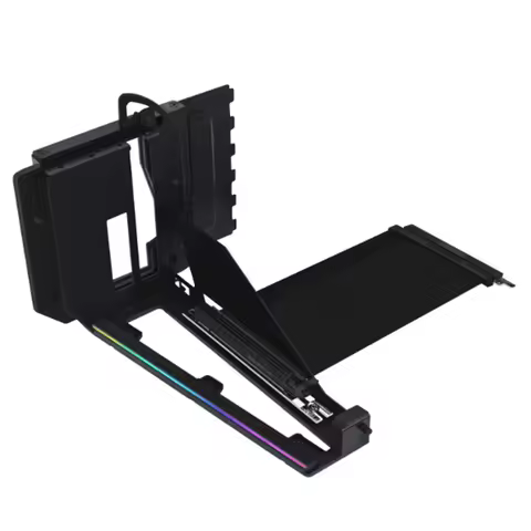 LIANLI 4 Slots Vertical GPU Kit v4 (VG4v4), the graphics card mounting bracket contains a PCIE5.0 ca