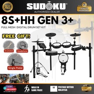 Sudoku Lucas 8S + HH Stand with Gen3+ Module Series Full Mesh Electronic Drum