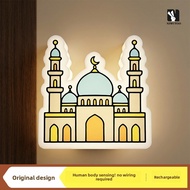 NMFG wall light aesthetic warm led for room dim light night bedroom bulb living lights hallway shade