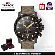 [Official Warranty] Tissot T125.617.37.051.01 Men's Supersport Chrono Black Dial Brown Leather Strap Watch (watch for men / jam tangan lelaki / tissot watch for man / tissot watch / men watch)