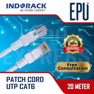 Indorack 20m Lan Cable Cat6 Cat.6 UTP Ethernet Patch Cord Cable