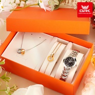OPK นาฬิกา ผู้หญิง กัน น้ำ ของแท้ ใหม่2025 สายสแตนเลส พระคุณ ลำลอง กันกระแทก ปฏิทิน ส่องสว่าง นาฬิกา