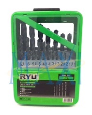 Mata bor besi / HSS PRO drill bit set uk. 1-10 mm isi 19 pcs - TEKIRO RYU - MAXITOOLS