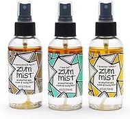 Zum Mist Room and Body Spray - Popular Blends - Frankincense and Myrrh, Sea Salt, Lavender-Lemon - 4 fl oz (3 Pack)