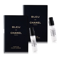 CHANEL 香奈兒 BLEU DE 藍色男性香精(1.5ml)X2-隨身針管試香-平行輸入