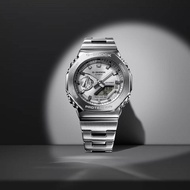 g/s/h/o/c/k watch GM-2110D-7A FULL METAL SILVER STAINLESS STEEL BEZEL j572