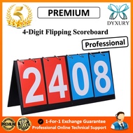 Premium Sport 4-Digit Flipping Scoreboard Sports Digit Scoreboard Soccer Volleyball Basketball Refer