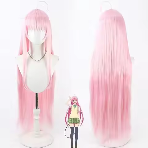 Halloween Carnival Party Props Synthetic Hair Heat Resistant Fiber Anime To LOVE Ru Lala Satalin Dev