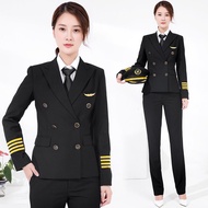 Captain's Aviation Uniform Jacket - High-Quality Stock for Pilots & Front Desk Staff