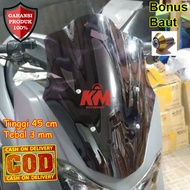 Visor Windshield Nmax Model Jenong Tebal 3 mm Panjang 45 cm Bahan Mika Akrilik Variasi N Max 2015 20