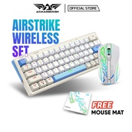 Armaggeddon GMK 100 Tri-Mode Mechanical Keyboard 60% Wireless Gaming Keyboard Mouse Set