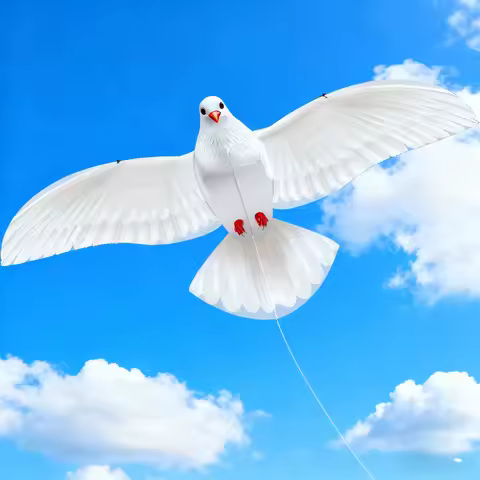 New 59 Inches Single Line Pigeon Kite Good Flying Toys With Handle And Line