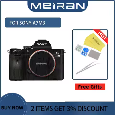 For Sony A7M3 A7RM3 ILCE-7M3 ILCE-7RM3 A7III A7 III A7R III Camera Body Decal Skin Anti-Scratch Prot