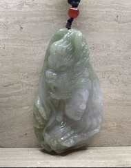 A貨翡翠俏色‘一念之間’龍牌