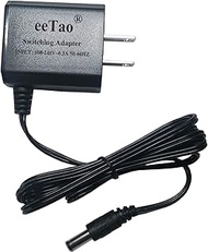 eeTao 5V AC/DC Adapter Charger Compatible with Retrolife R609 Vinyl Record Player 3-Speed Bluetooth 
