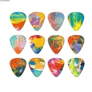 CLEIGHTEEN8H 10pcs Guitar Picks, Triangle Shape Colorful Printed Guitar Plectrums, Assorted Picks 1.