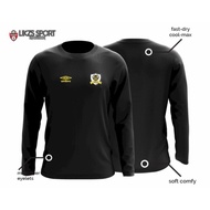 Perak Long Sleeve -Fans Jersey (DX1-Umb) Football Futsall Training Player Warm Up Microfiber Jersi Bola Sepak Supporter