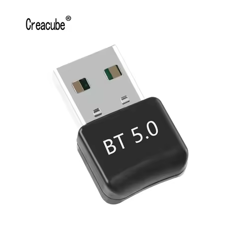 Creacube Wireless USB Bluetooth 5.0 Adapter Dongle Music Receiver Adaptador Transmitter for PC Win 8