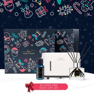 Blazing Fire Aroma Diffuser & Humidifier Xmas Gift Set. Christmas Gift 2023
