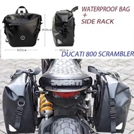 Motorcycle Ducati 800 Scrambler Frame Side Bag luggage Rack Travel Storage Waterproof Bag Suitable F