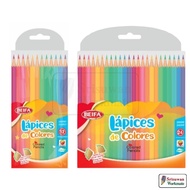 BEIFA Pastel Colored Pencils 24 Colors/12 Color Pencil Soft And Gentle dreamy little tree
