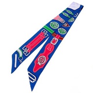 【日本直寄．二手美品】愛馬仕 HERMES Twilly 絲巾 HARNAIS DES PRESIDENTS 總統的馬具 100% 絲綢