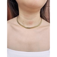 18k Gold Stainless Steel Necklace / Big Dragon Scale Titanium Necklace KSNB01G