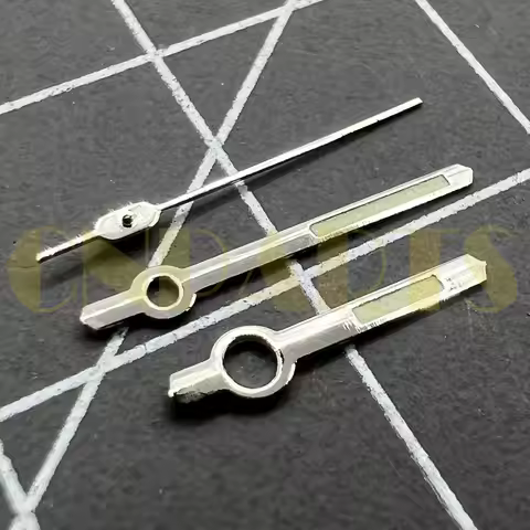 11mm Green Luminous Silver Trim Watch Hands for Orient 46941 46943 Movement