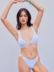 Cider O-Ring Striped Bikini Set