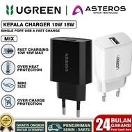 CODE Y94K UGREEN Charger Head Adapter For iPhone Samsung Mi USB FAST Charging 1w 15w 18w
