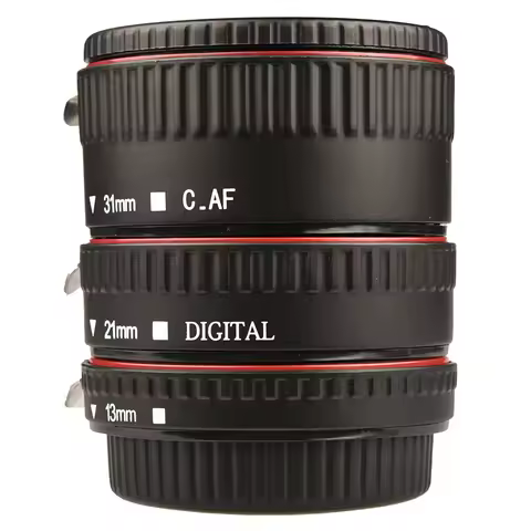 3-Piece Macro Extension Tube Set Auto Focus Rings and Lens of 35mm SLR for Canon EF and EF-S Lenses