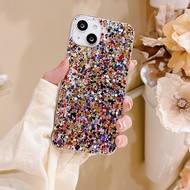Colorful Dots Sequins Glitter TPU Case For iPhone 13 Pro Max Accessories Bling For iPhone 11 12 Pro Max X XR XS 7 8 Plus SE 2022