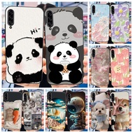 For Samsung Galaxy A90 5G Black Silicone Soft Case Samsung A90 SM-A908B Cute Panda Cartoon Phone Cas