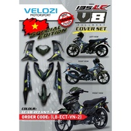 MOTORCYCLE COVERSET LC135 LC V8 EXCITER VIETNAM ARMY GREEN L8-ECT-VN-2 FUEL INJECTION FI YAMAHA SIAP TANAM VELOZI