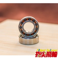 [Fingertip Flywheel] High-Grade Stainless Steel Mixed Ceramic Bearing Black Pottery Fidget Spinner D